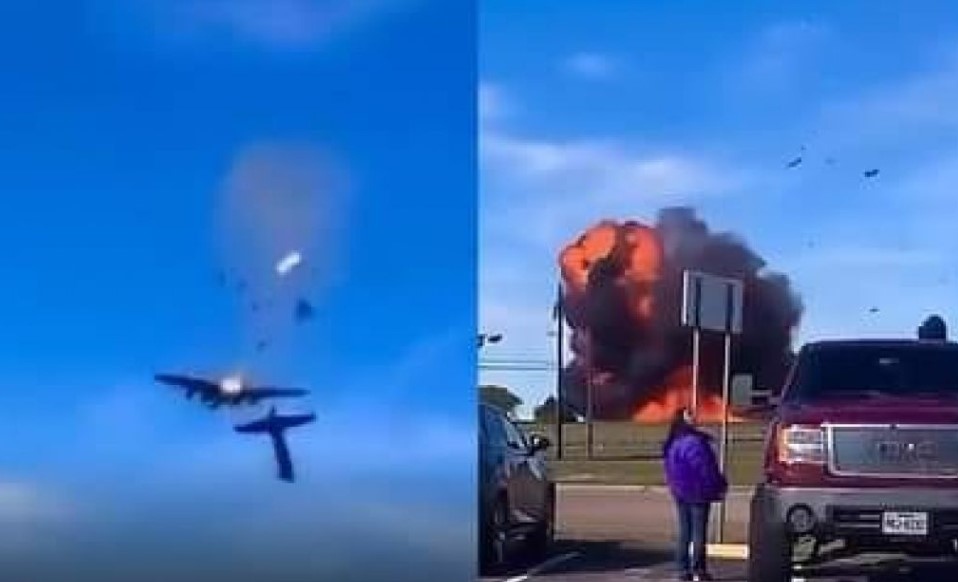 Два самолета са се сблъскали във въздуха по време на